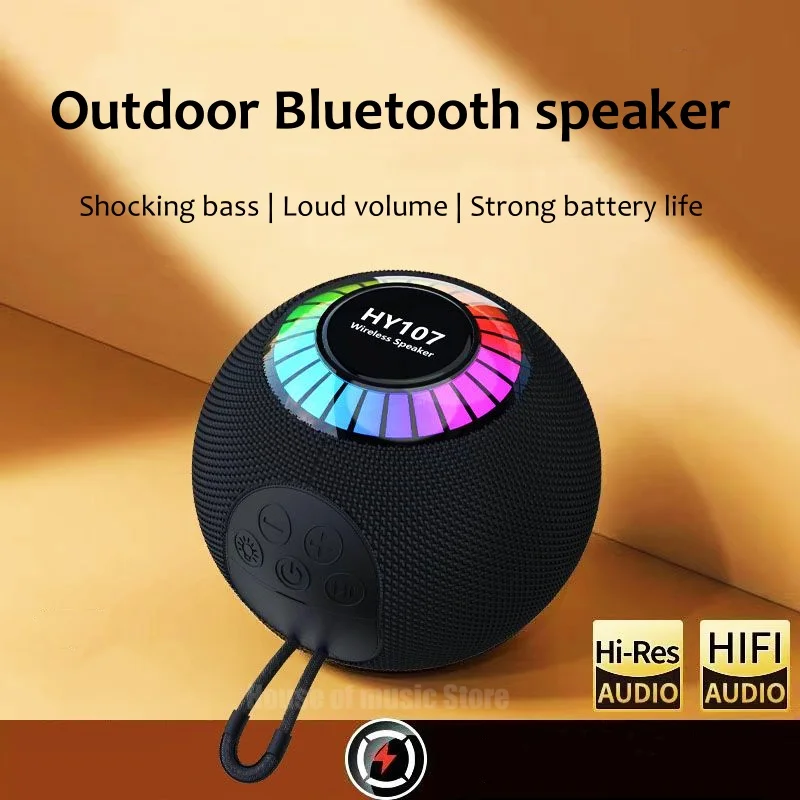 

Портативные беспроводные Bluetooth-колонки круглой формы с встроенным микрофоном