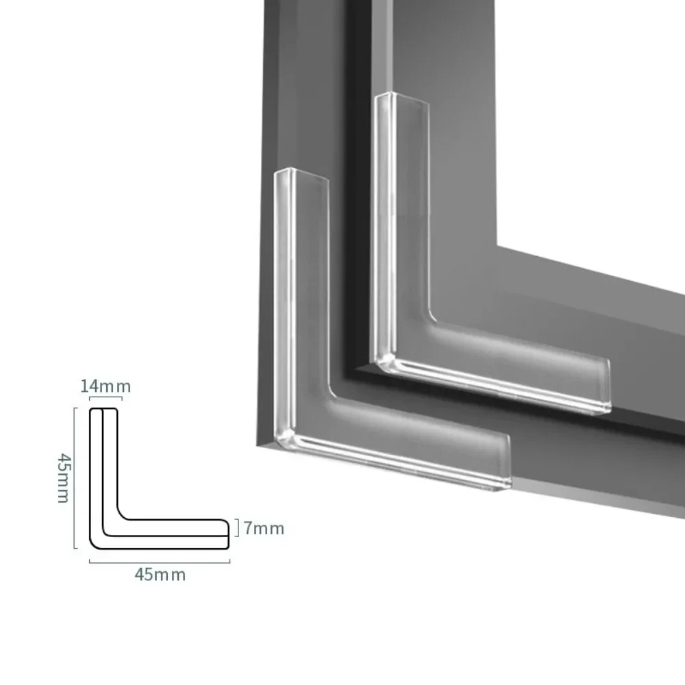 Transparent PVC Child Safety Window Corner Protection Covers