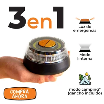 Spia di emergenza per auto a LED V16 per Spagna, faro lampeggiante approvato CE, lampada di sicurezza sostitutiva triangolare