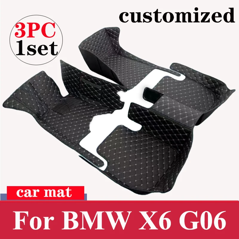 

Car Floor Mats For BMW X6 G06 2020 2021 Custom Auto Foot Pads Automobile Carpet Cover Interior Accessories