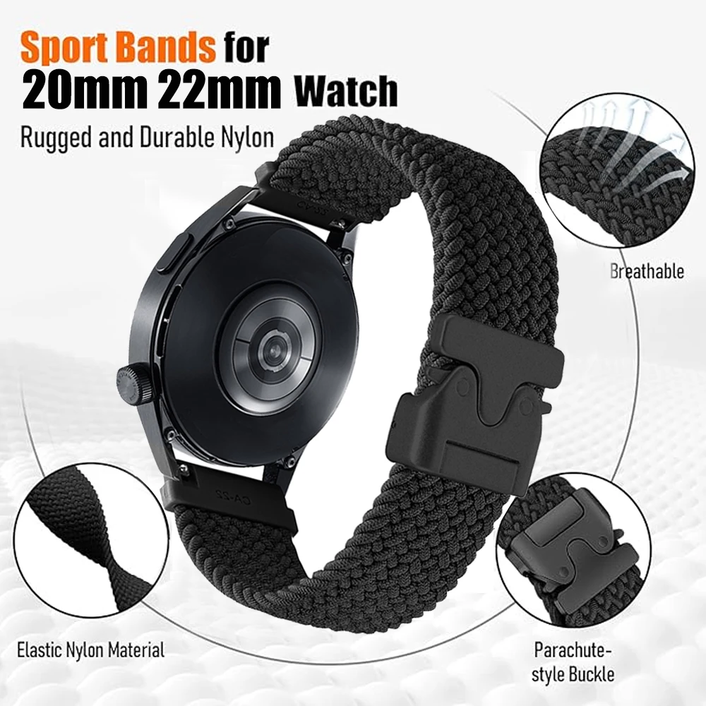 Braided Nylon Strap with Parachute Buckle
