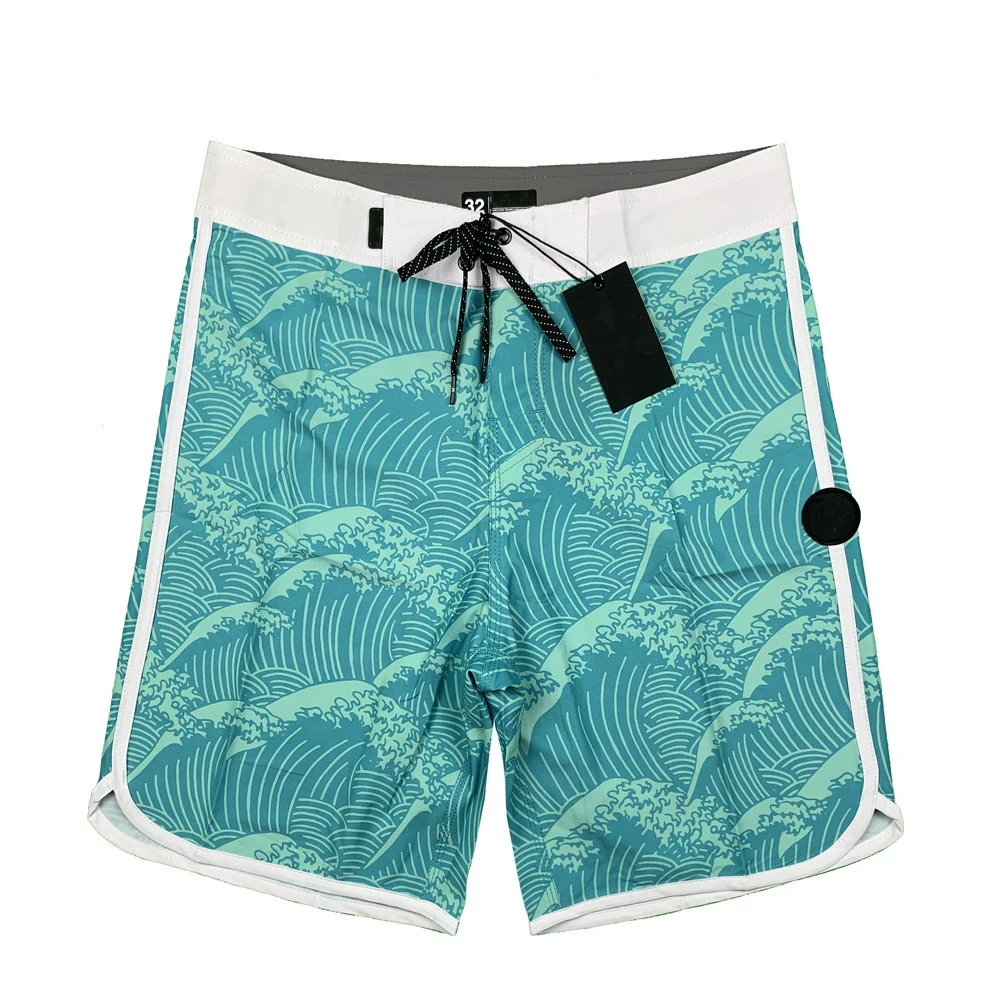 Plus Size 28 to 38 Waterproof Board Shorts Summer Shorts Men Swimwear Men Beach Shorts Men Bermuda Short Boardshorts With Label 4