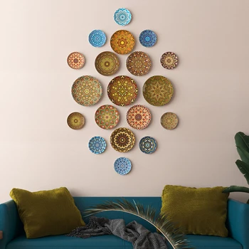 Bohemian Ceramic Decorative Hanging Plate 1