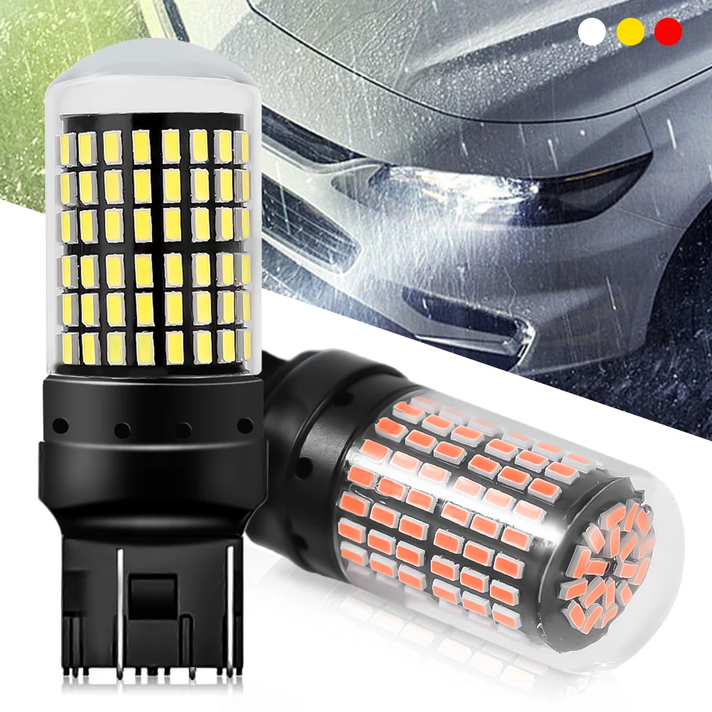 

Car LED Turn Signal Light 7440 T20 1157 1156 BA15S PY21W P21W Waterproof IP68 6000K Reverse Brake Lights White Yellow Red Lamp