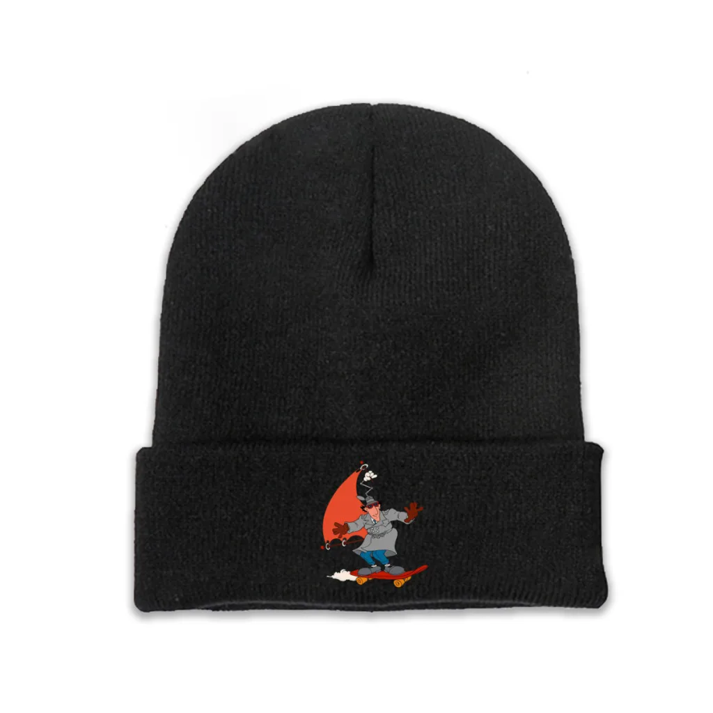 

Inspector Gadget Penney Animation Skullies Beanies Caps Relax Knitted Winter Warm Bonnet Hats Unisex Ski Cap