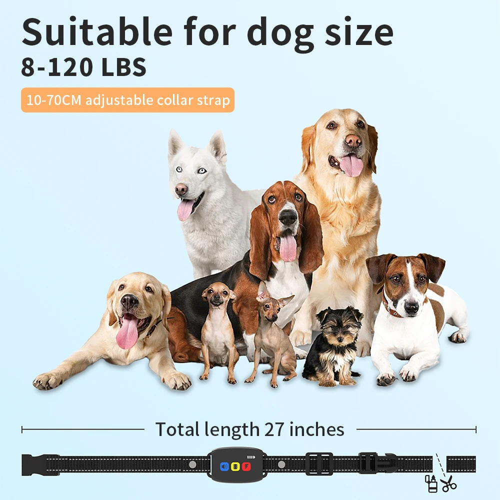 Electric Dog Training Collar With Remote Control For All Size Pet