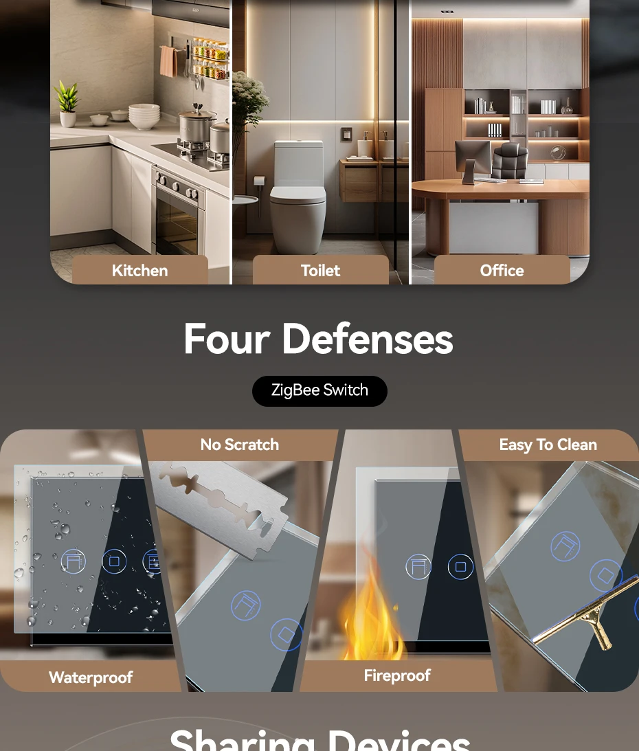 Backlight indicator colours on the touch panel