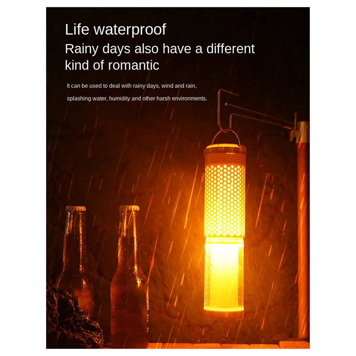 BAAU Telescopic Camping Light Rechargeable LED Telescopic Lantern LED Lantern Tent Light for Camping Fishing Hiking