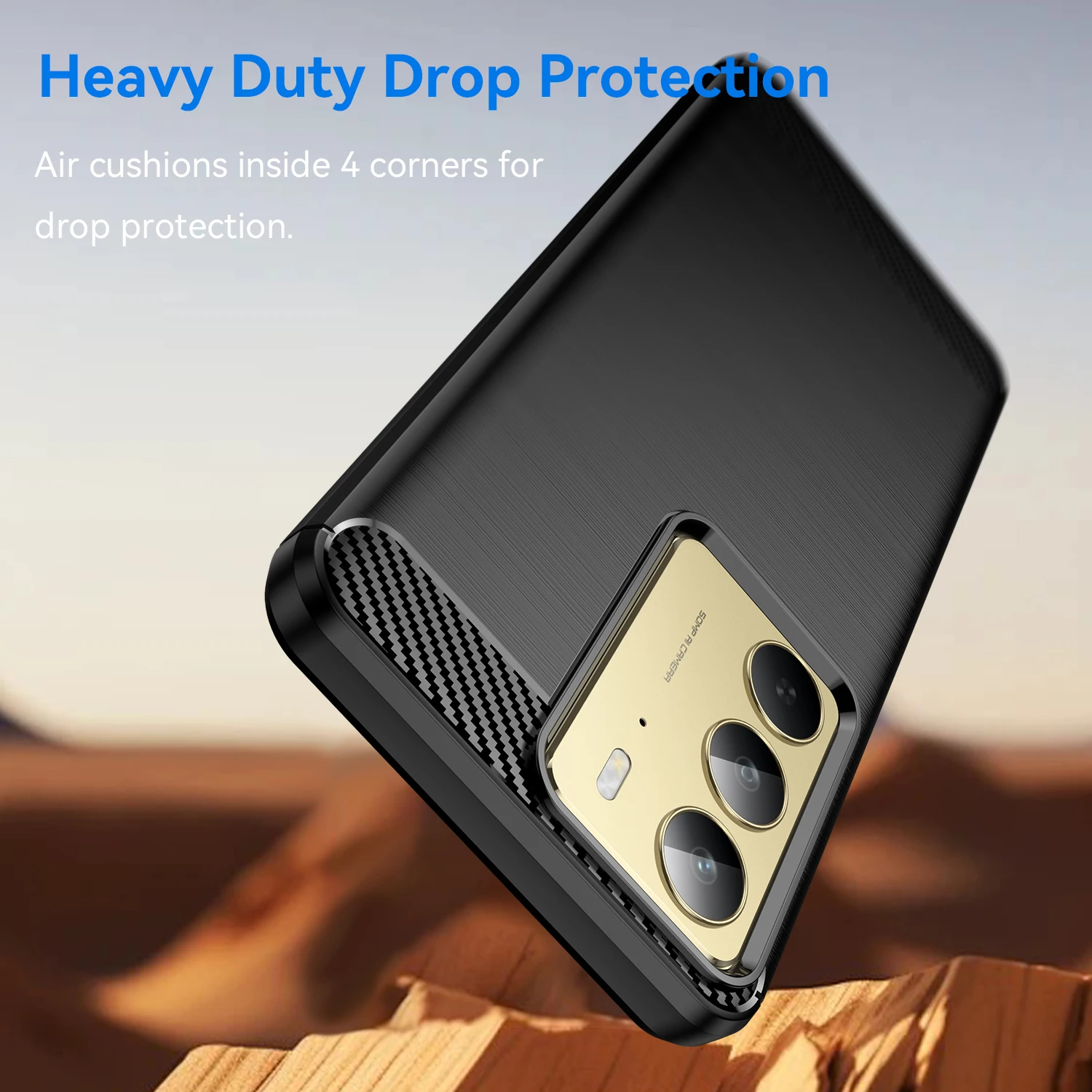 Enhanced Shockproof Silicone Phone Case - Soft Protective Back Bumper Cover