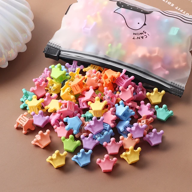 40Pcs Girls Colorful Hair Clips Flower Star Mickey Cute Small Hair Claws Kids Sweet Hairpins Cartoons Fashion Hair Accessories style-8