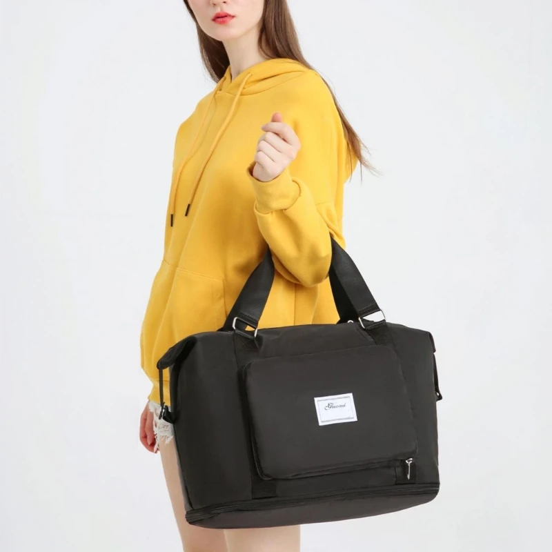 Sports Tote Gym Bag Shoulder Weekender Overnight Bag with Wet Pocket for Women