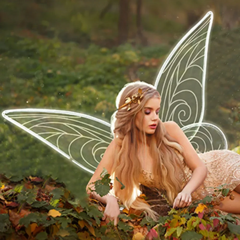 Sparkling Butterfly Fairy Wings Costume for Women & Girls - Perfect for Party, Cosplay, and Dress-Up