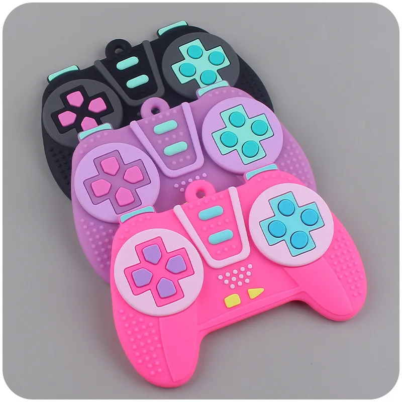 New Baby Chew Teething Game Controller Shape Silicone Teething Toy for Babies 6-12 Months Gifts Sensory Educational 3