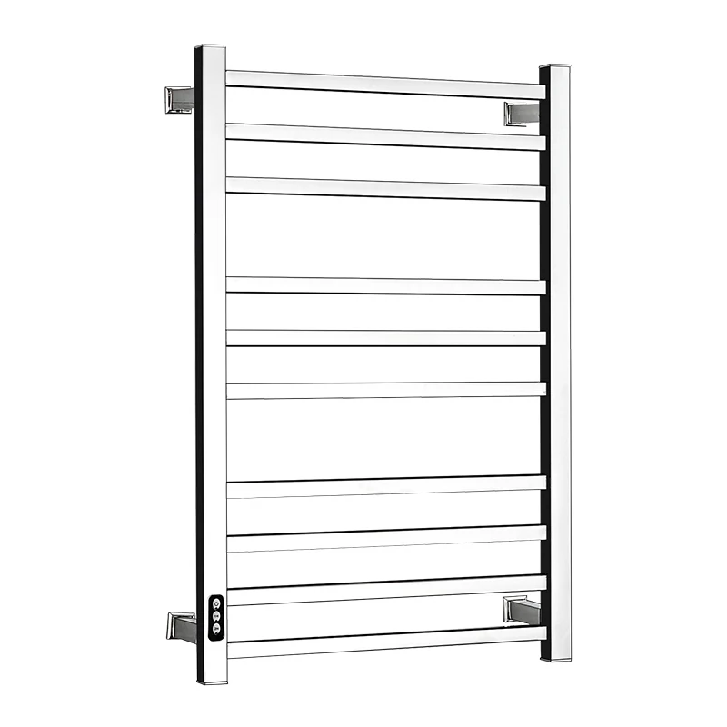 High Quality Towel Rail Wall Mounted Towel Warmer Rack with Square Bars and Timer JQS-9005ST
