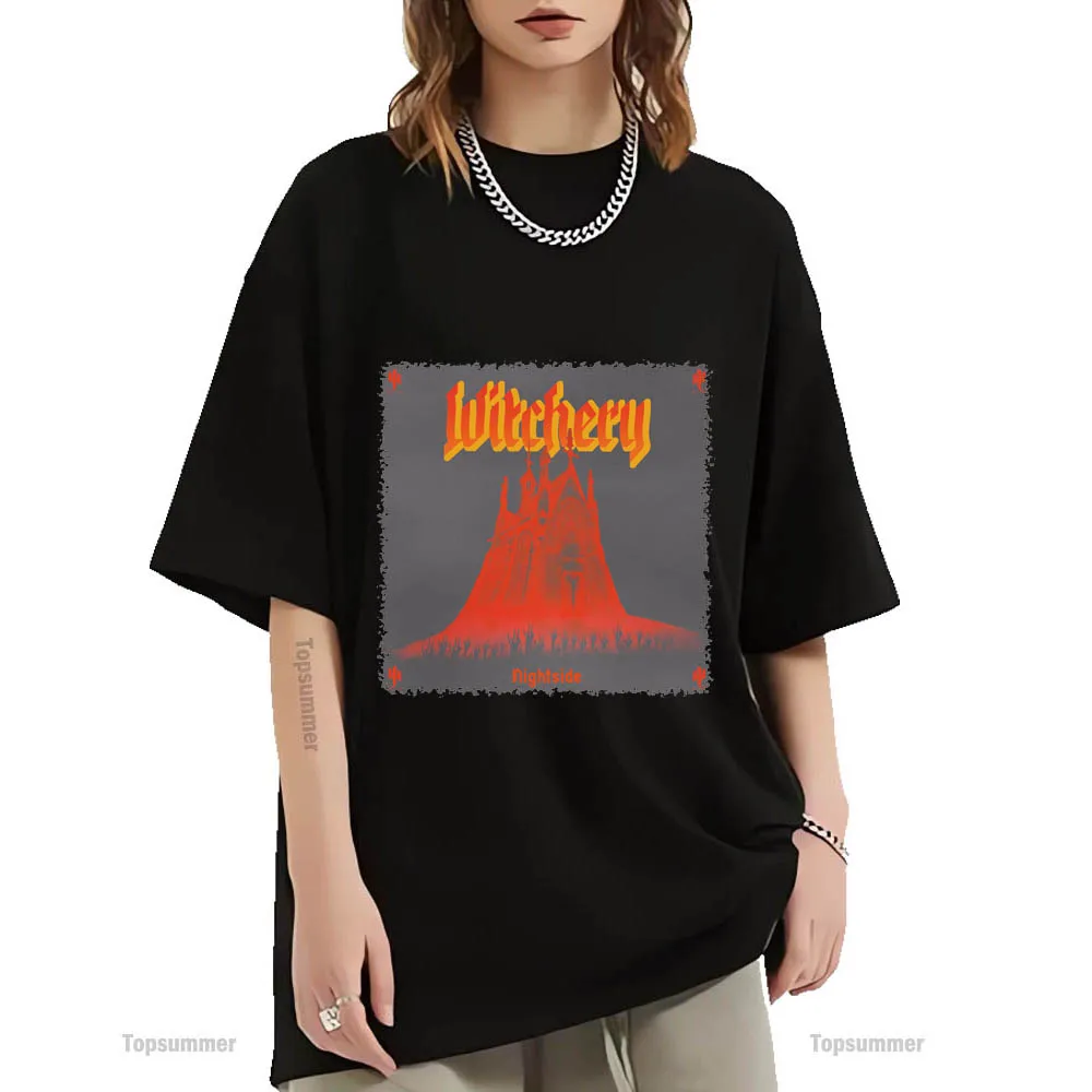 

Футболка Nightside с изображением альбома, женская футболка Witchery Tour, женская футболка с графическим принтом рок-группы, мужские топы большого размера, футболки