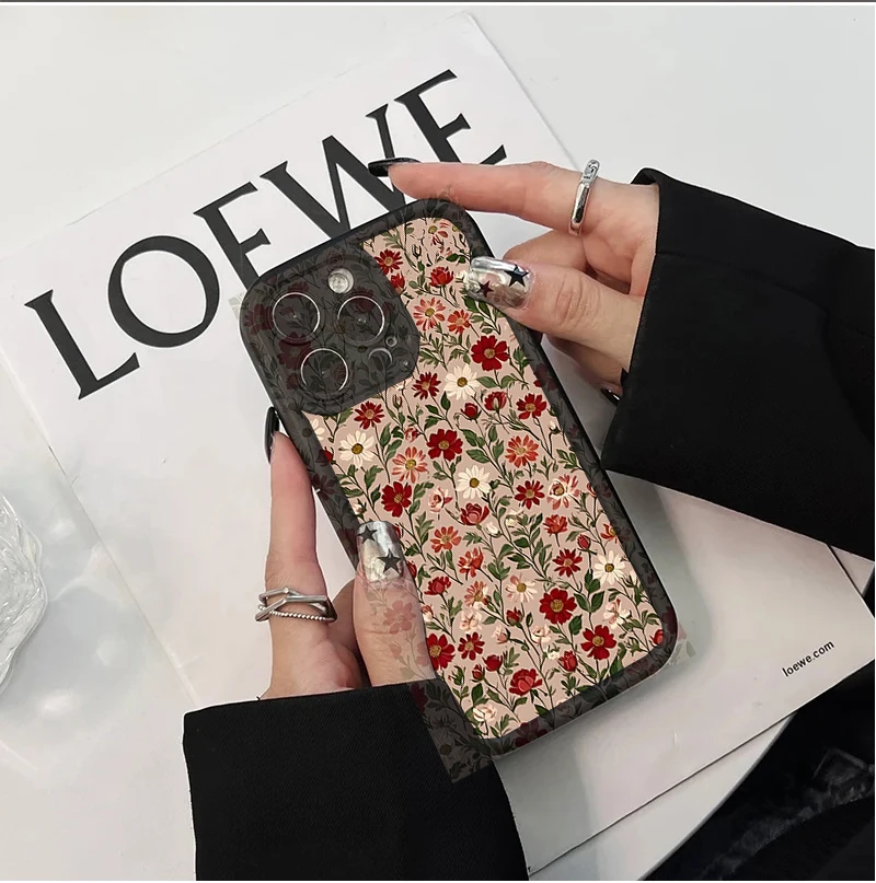 Vintage Floral TPU Phone Case