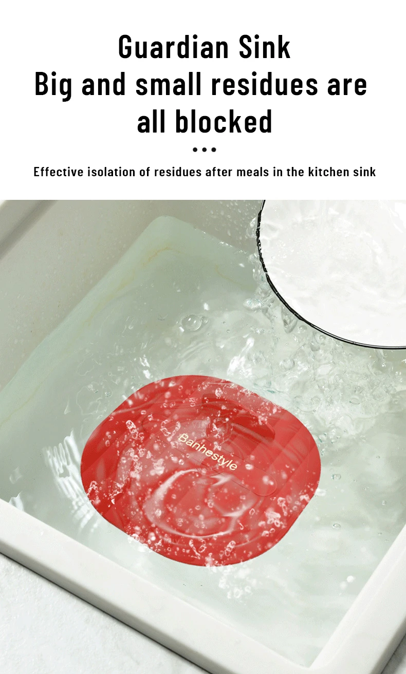 Description Picture 3 of itemBath Shower Floor Strainer Silicone Floor Drain Core Kitchen Bathroom Water Drain Filter Cover Plug Trap Siphon Sink Deodorant