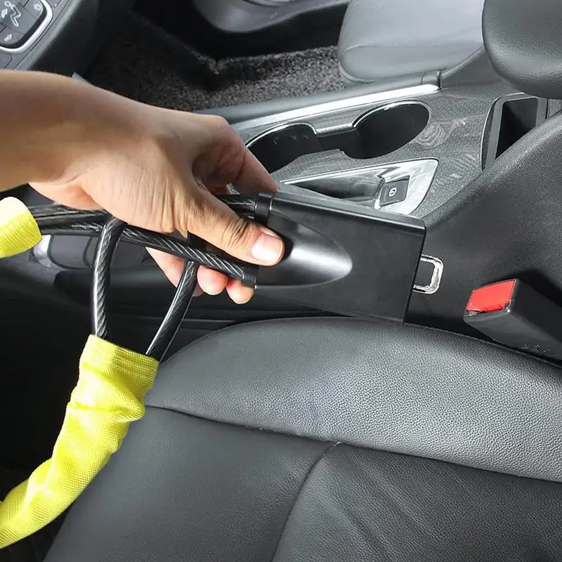 Auto vyhřívání kolo zamknout Seat pás zamknout univerzální anti krádež auto zařízení auto zamknout auto krádež prevenci s 2 klíčů hodí nanejvýš aut