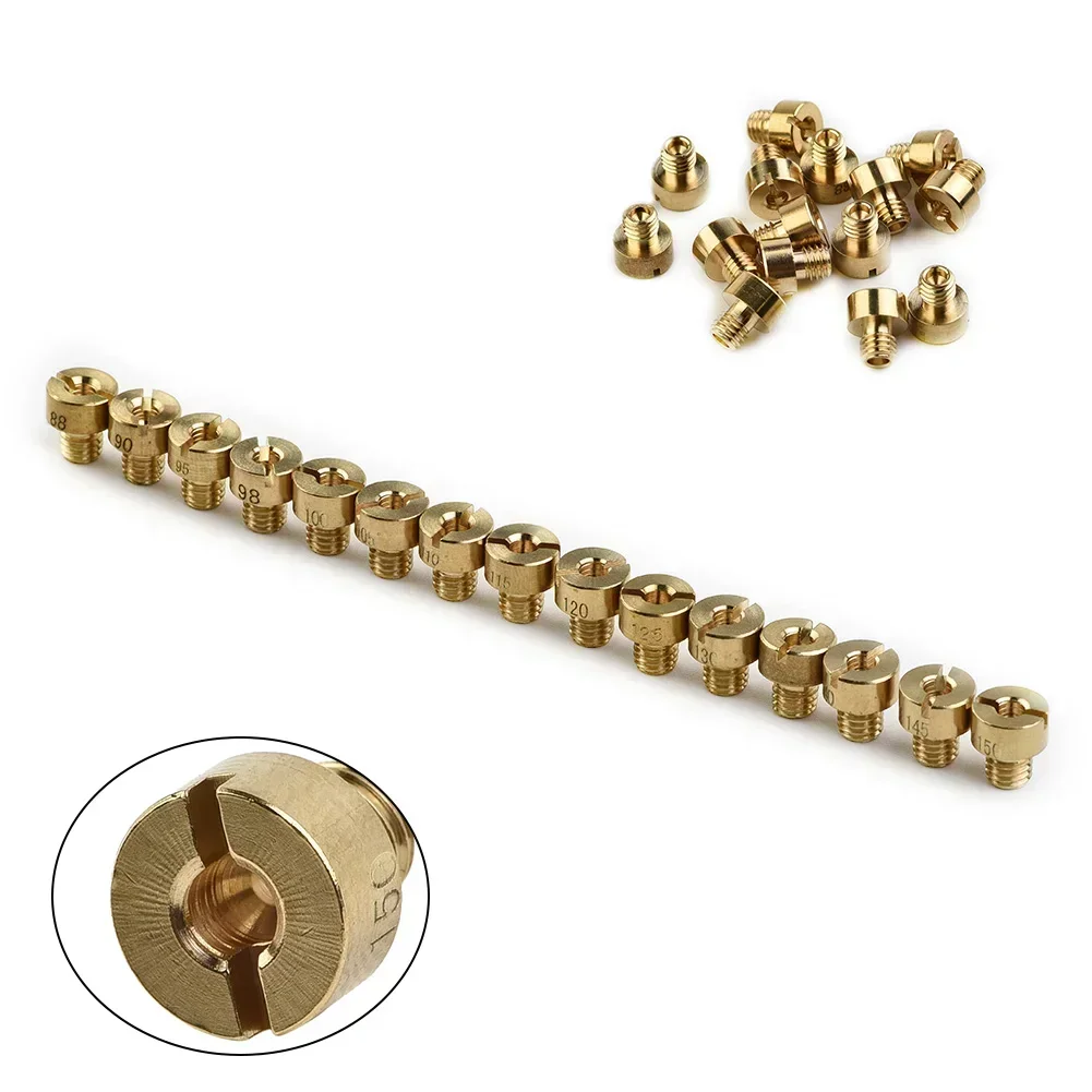 15Pc Main Jet #55-115 M5 For Mikuni Carburetor VM22/VM24/VM26/VM30 Carb For 125cc-250cc Engine Motor Dirt Accessory Parts