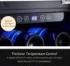 Cooler Refrigerator - 30 Bottle Wine Fridge with Stainless Steel Refrigerator& Double-Layer 5