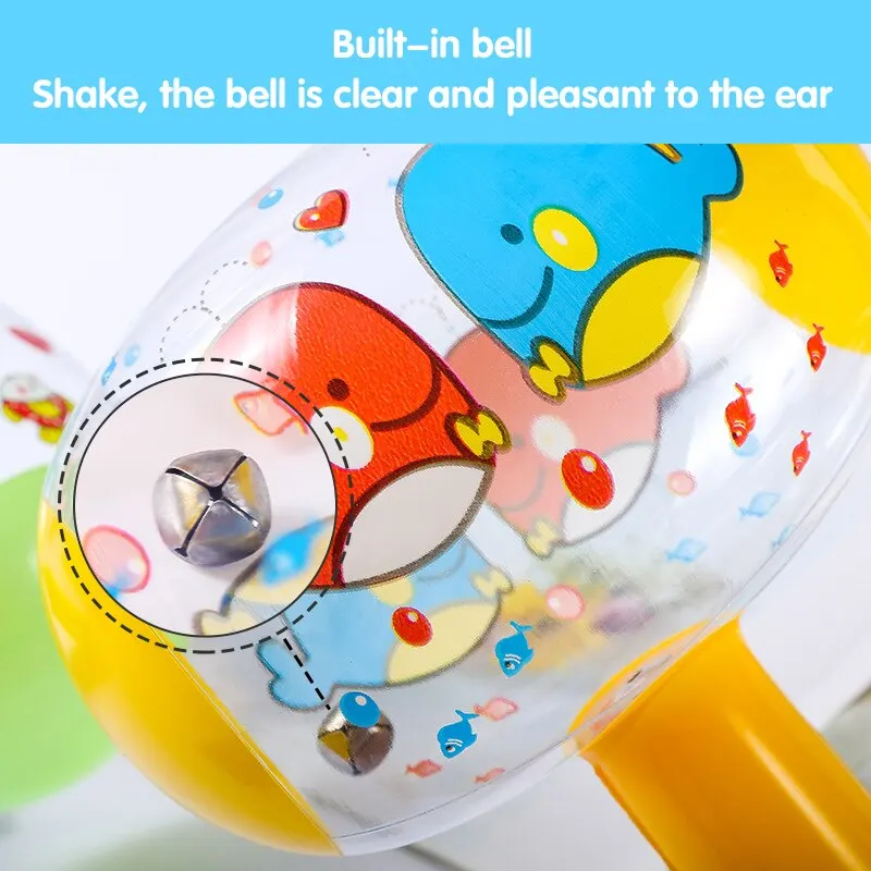 Inflatable Hammer Toys Inflatable Hammer with Bell Air Hammer Baby Toys Kids Toys Party Supplies Inflatable Swimming Pool Baby Toy Stick