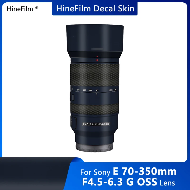 Copertura Dell'Involucro Del Graffio Della Pelle Della Decalcomania Del Vinile Della Lente E70-350/Sel70350G Anti Per La Pellicola Dell'Autoadesivo De