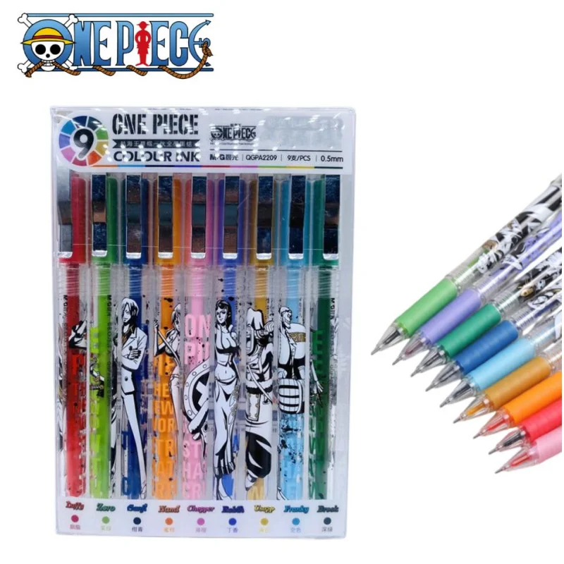 One Piece Anime Peripheral Color Gel Pen 0.5mm Set Drawing Marker ...