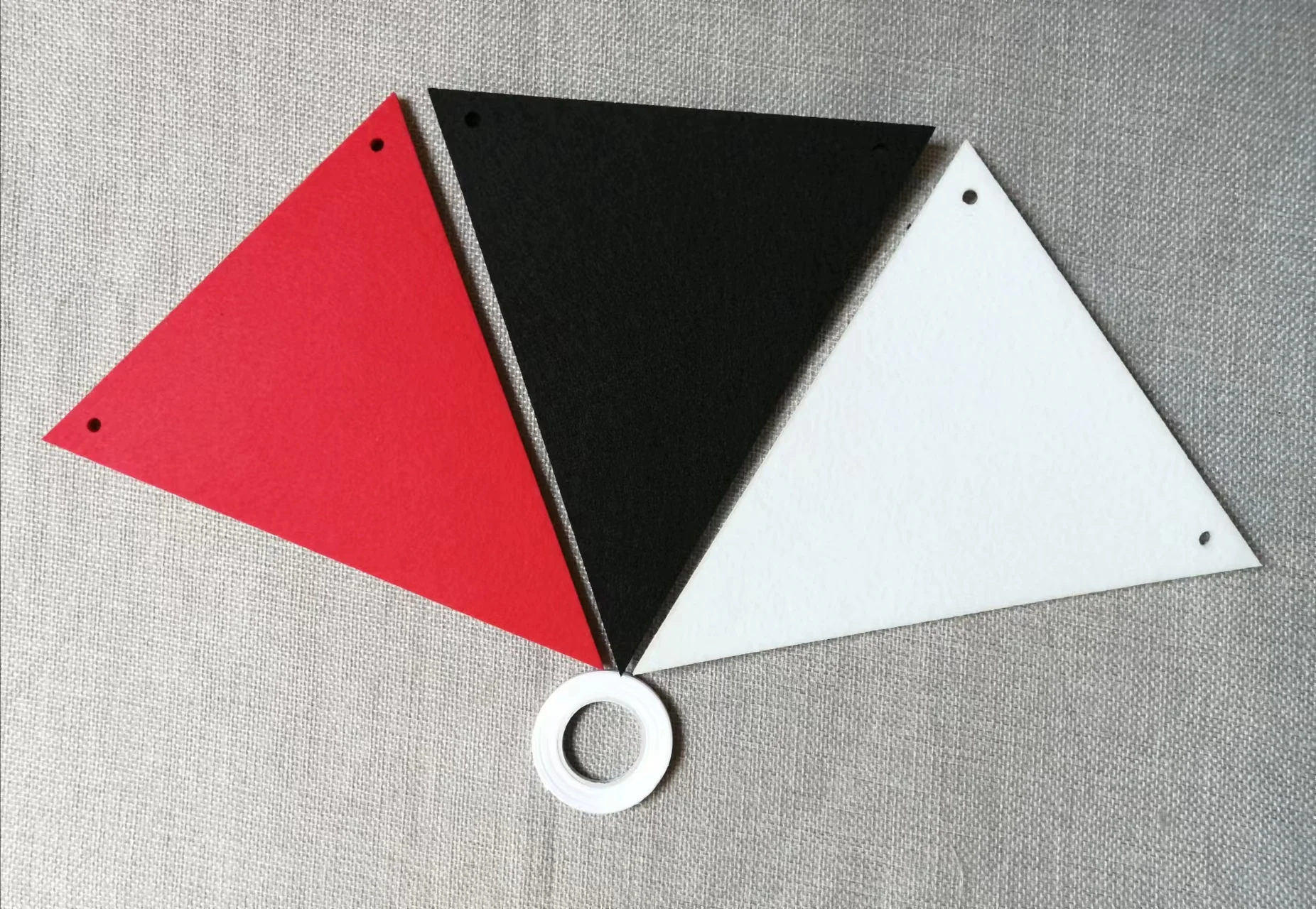 Party Decorations Birthday Banner Birthday Streamers Wedding Decor Supplies Red Black White Banner Halloween Party Decorations Triangle Flag Fabric Pennant Garland Bunting for Wedding Graduation Birthday