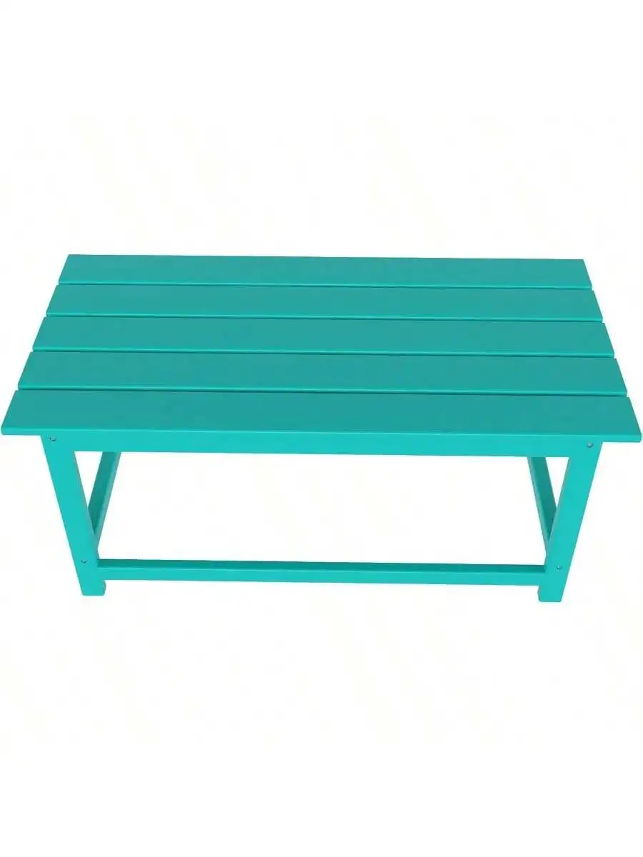 WO Home Furniture Patio Adirondack Coffee Table 35" inch Long for Outdoor Indoor Living Room Lawn Garden Balcony Backyar 5