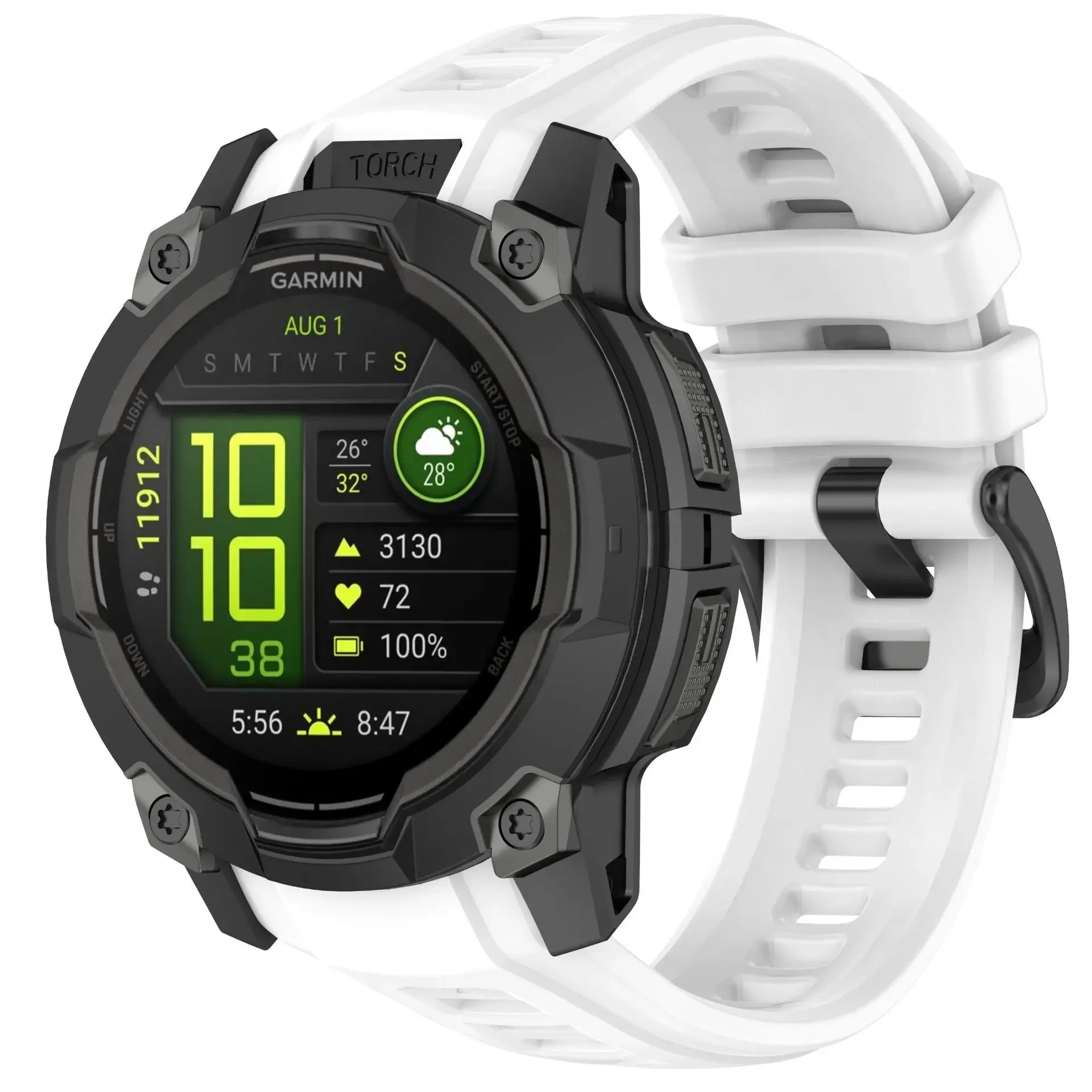 Durable Silicone Smart Watch Band Bracelet - 22mm/26mm Strap Accessory