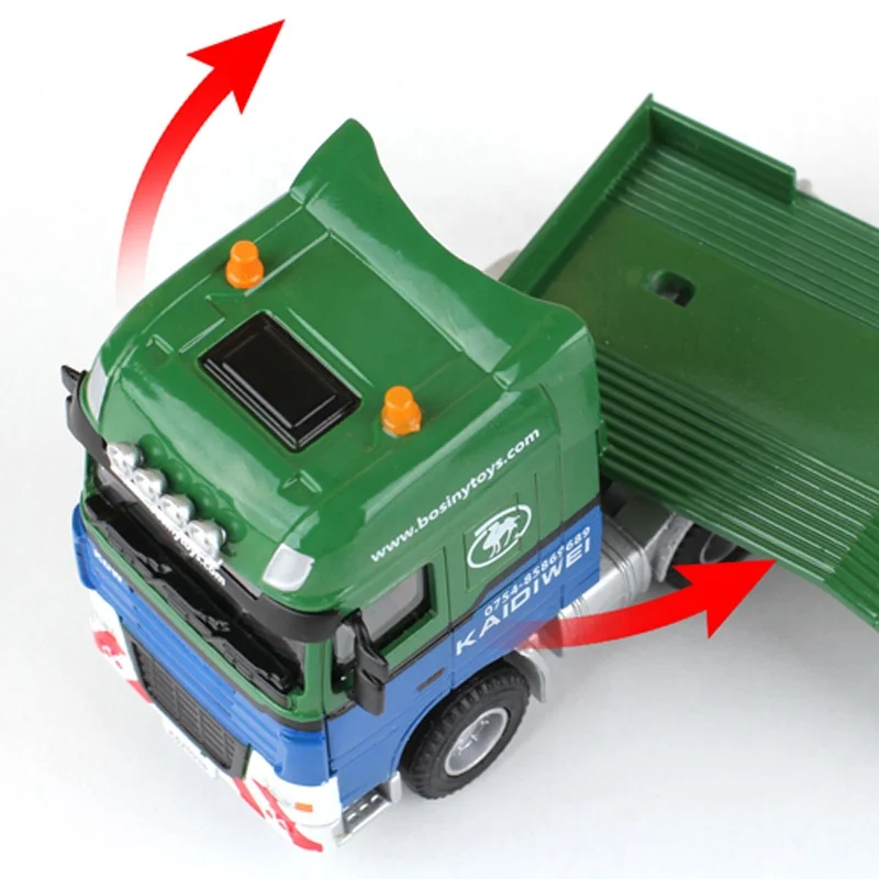 1:50 Mobil Konstruksi Loader Rendah dengan Model Ekskavator Truk