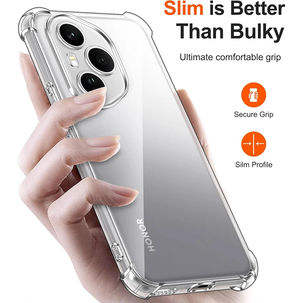 Silicone Soft Shockproof Transparent Slim Phone Case Cover