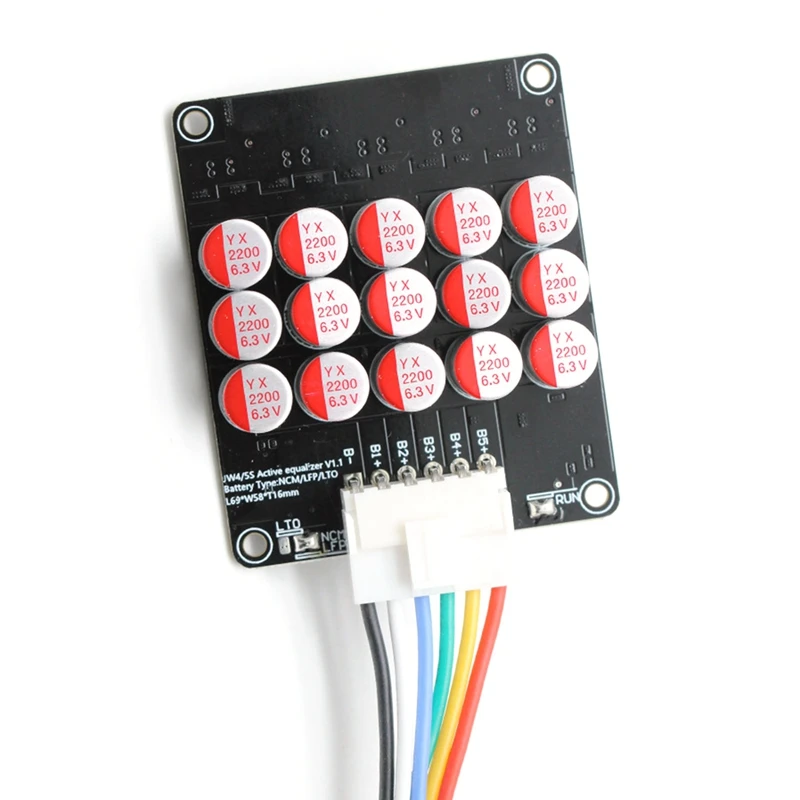 Top!-5S Active Equalizer Balancer audio equalizer Lifepo4 / Lipo/ LTO Battery Energy Equalization Capacitor BMS Board