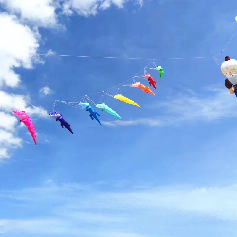 Crocodile kite flying string line inflatable kites cerf-volant cometas weifang kites giant octopus bar kite sports outdoors fun