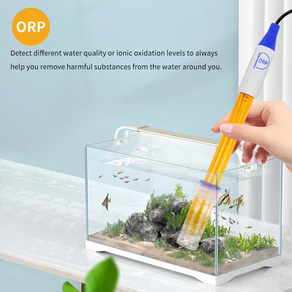 PH ORP Replacement Probe Aquarium Hydroponic Laboratory PH Meter Electrode Oxidation-Reduction Potential Test BNC Q9 Connector 4