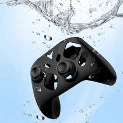 Silicone Protective Cover Case for Gaming Controller - Anti - Drop and Dustproof Soft Skin (Black)