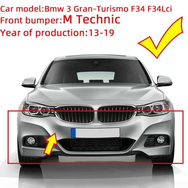 Trimla Rear Tow Cover for 13-20 BMW GT 3 Gran Turismo F34 GT3 320d 320i  325d 328i 330dX 335dX 335i 2013 2014 2015 2016 2017 2018 2019 2020 bumper  Towing Hook Eye Cap 51127371874 