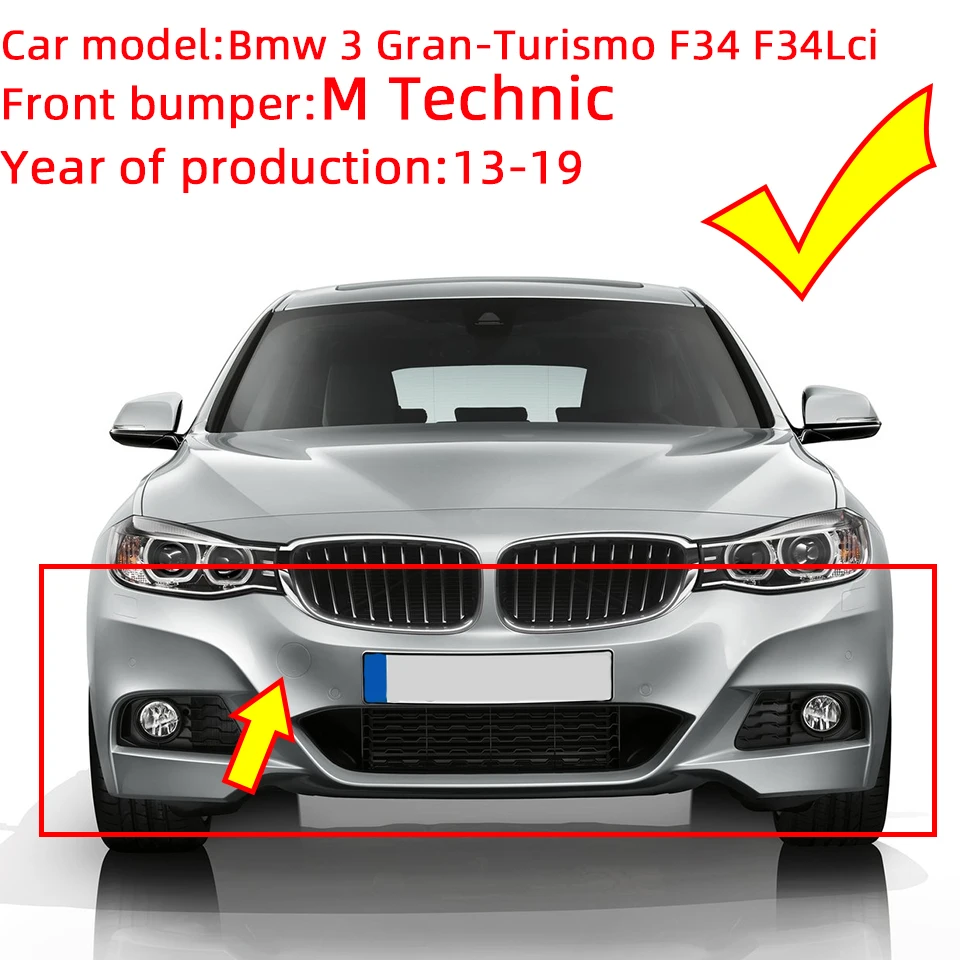 Front Rear Bumper Tow Hook Cover Cap Garnish For BMW 3 GT Gran Turismo F34  F34LCI M 2013-2019 Headlamp Washer Nozzle Shell - AliExpress