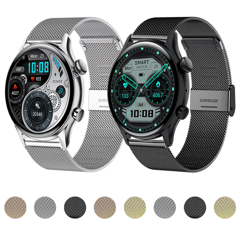 20Mm 22Mm Stainless Steel Strap For Huawei Watch Gt 2 46Mm 42Mm Metal Belt Bracelet 44Mm 40Mm Honor Magic Band Wrist Accessories