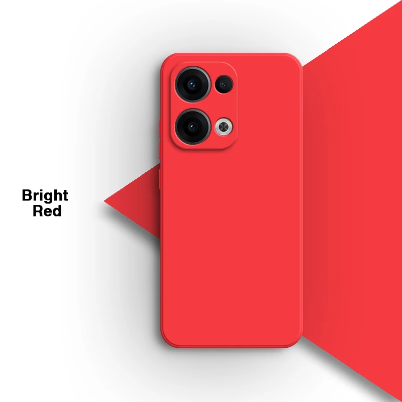 Premium Soft Square Liquid Silicone Candy Case Cover - High Quality Simple Mobile Back Shell