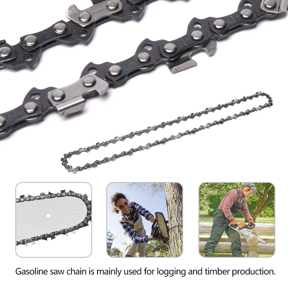 Replacement Chainsaw Electric Wood Cutting Drive Accessories Quick Chain Bar Pitch Blade Links Parts Chainsaw Spares 16 14 Inch chainsaw chain