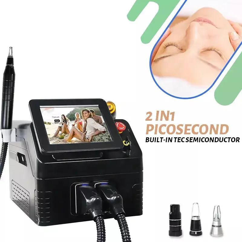 New Arrival Diode 808 Firming Skin Hair Removal Skin Second Tattoo Removal Machine 2-in-1 Eyebrow Tattoo Removal Wash 580 760nm 800 1100nm 1 064 eyebrow wash tattoo 810nm 755nm 980nm hair removal picosecond laser goggles