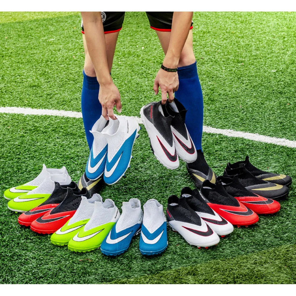 Calzini da calcio nuovi High Bang Flying in maglia soprascarpe per ragazzi e ragazze AG unghie lunghe in pelle piedi giovani studenti sportivi_voghion.com