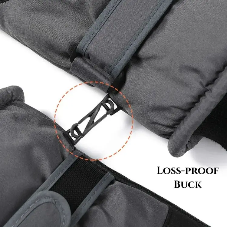 Ski Gloves Warm Cold Winter Thickened Padded Men Women Outdoor Windproof Splashproof Cycling Bicycle Anti-slip Touch Screen 5