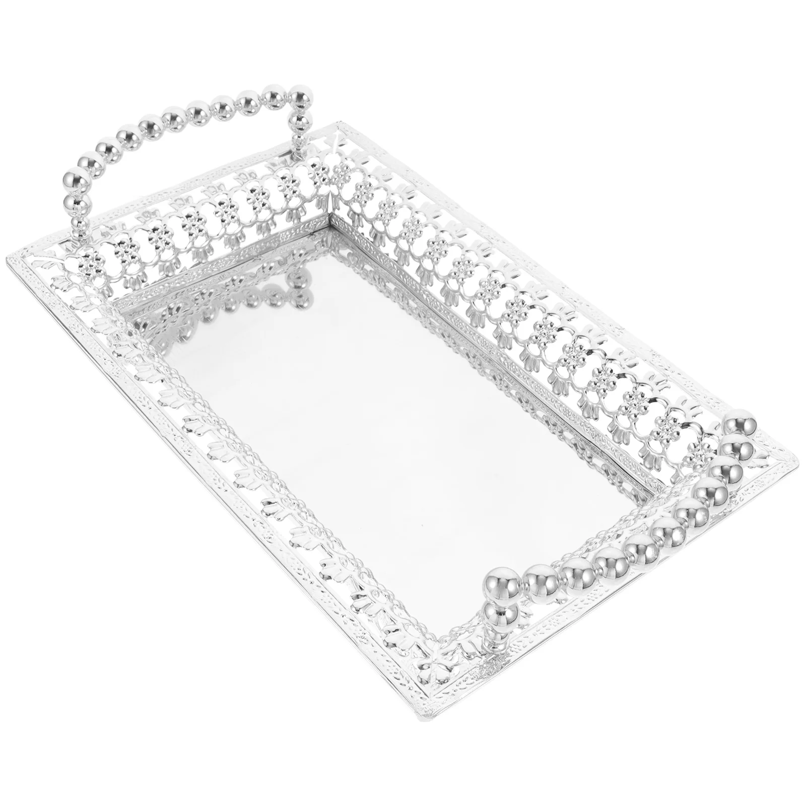 

Metal Fruit Plate Nut Tray Container Holder Snack Crackers Coffee Table Decorative Serving Platter