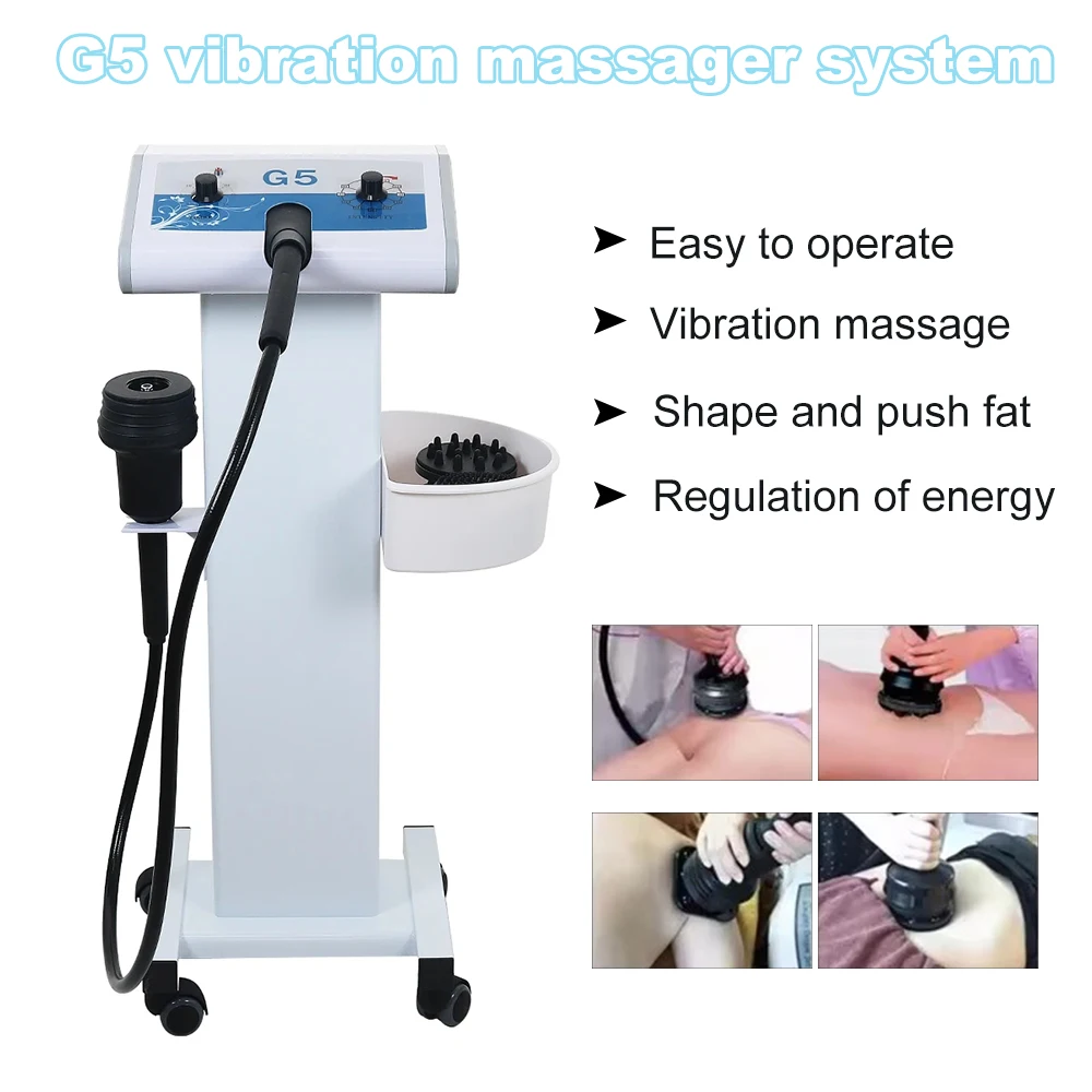 High Frenquency G5 Vibrating Massager Body Slimming Machine Fat Burner Weight Loss Cellulite Removal With 5 Tips Vibrator Device - immagine 5