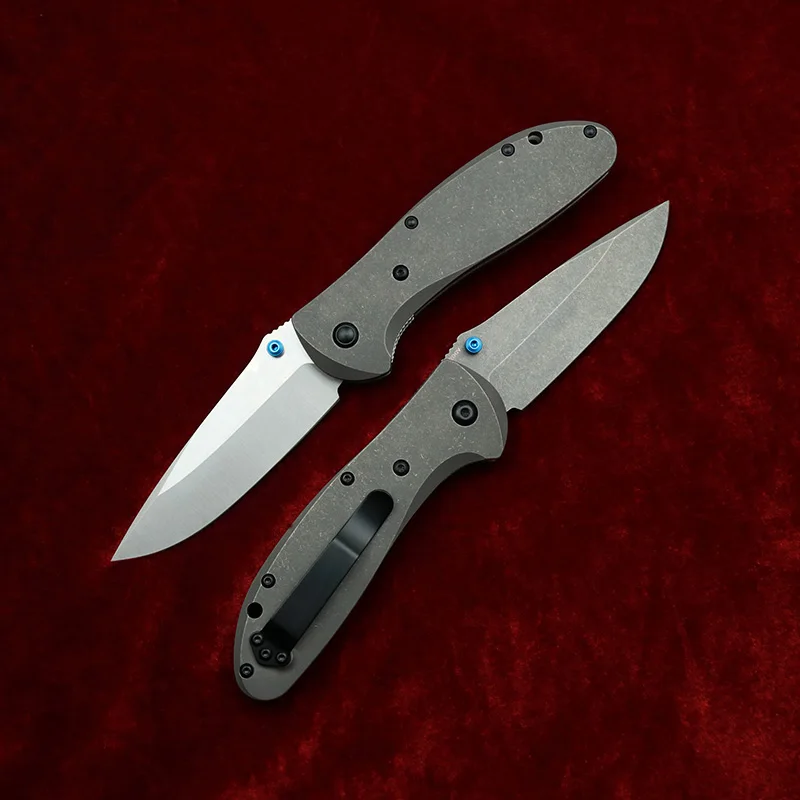 LEMIFSHE Customized 551 Copper Spacer 3D Titanium Alloy VG10 Mark 20CV Blade Camping Hunting Bag Tactical Tool Folding Knife 2