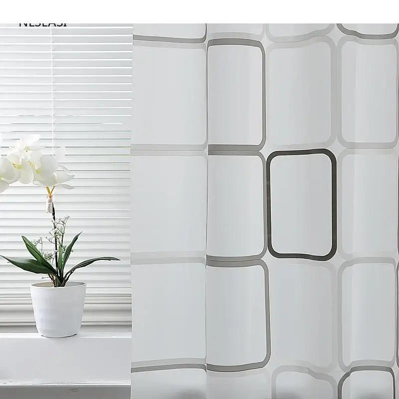 

1 шт., водонепроницаемые занавески для ванной с крючками