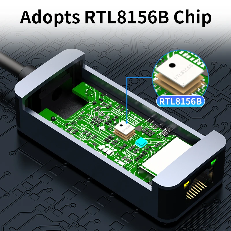 2500Mbps 이더넷 어댑터 USB 3.0 Type-C 이더넷-RJ45 2.5G USB 3.0 유선 어댑터 변환기 Windows/MAC 용 LAN 네트워크 허브