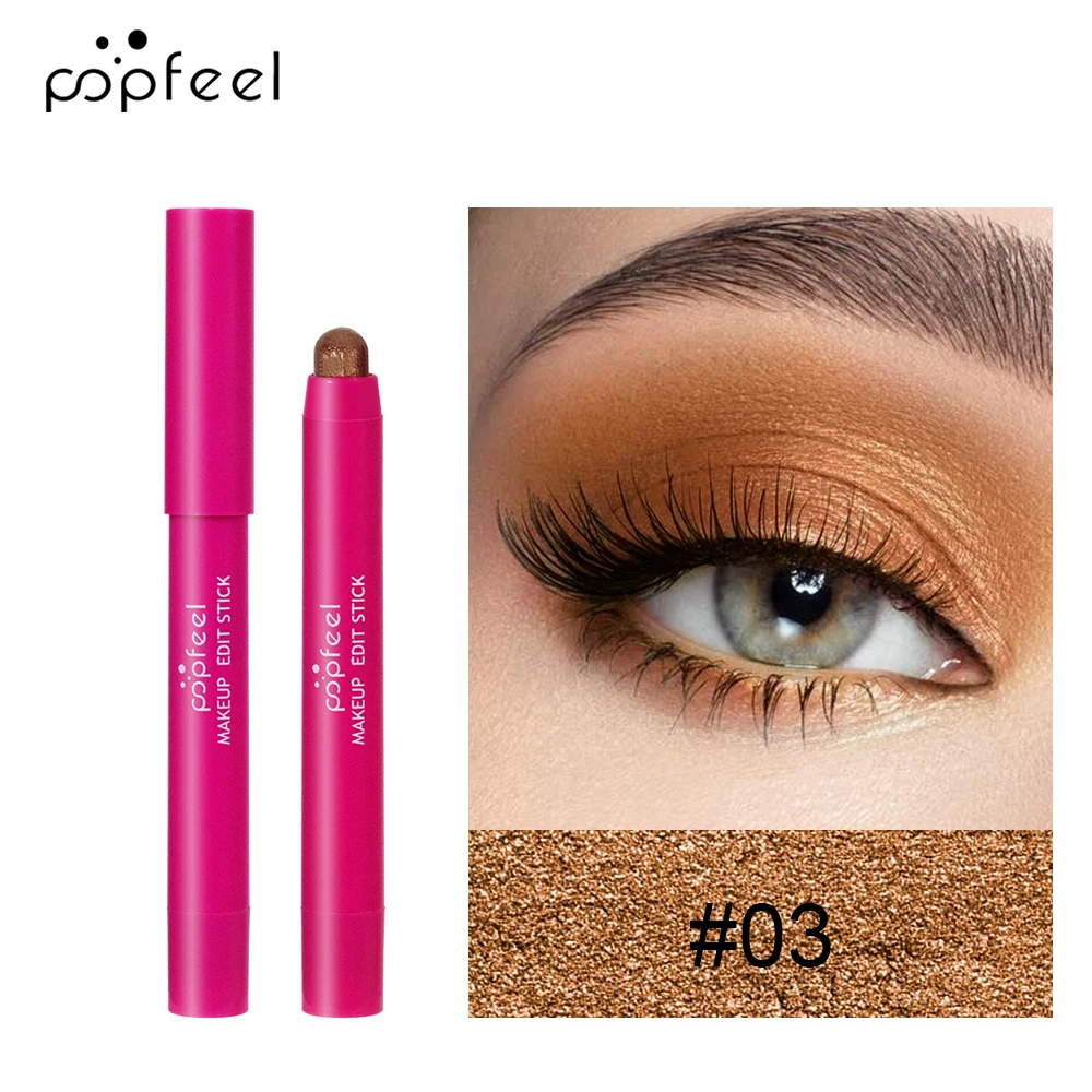POPFEEL Cream Eyeshadow Stick, Waterproof, Long-wear, High Pigmented 6
